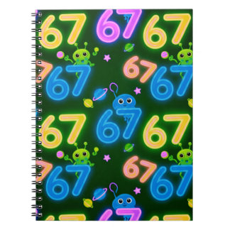 Cahier photo en spirale 67 avec des extraterrestre