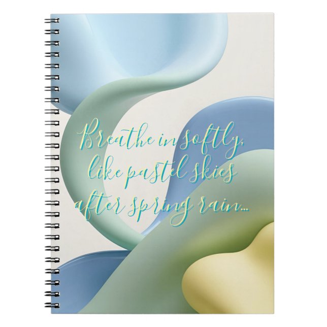 Cahier photo en spirale au graphisme élégant (Devant)