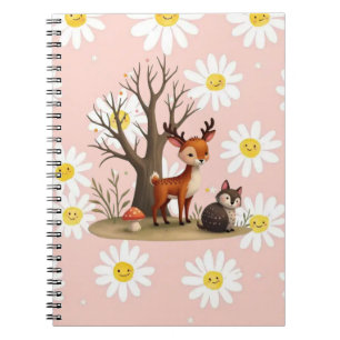 Cahier photo en spirale Cerf et Hérisson Mignons