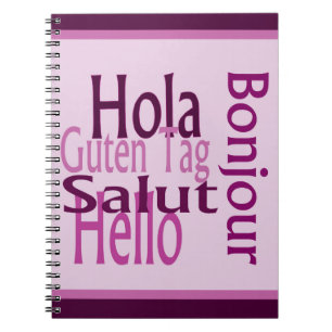 Cahier photo en spirale de salutations
