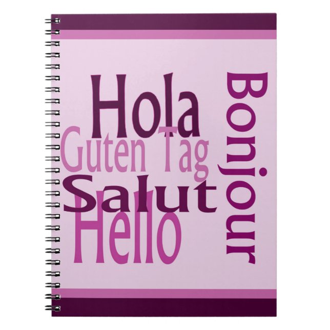 Cahier photo en spirale de salutations (Devant)
