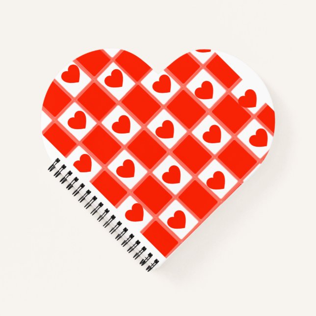 Cahier photo en spirale design Saint-Valentin (Devant)