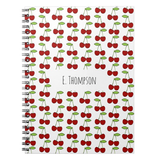 Cahier photo motif cerise (Devant)