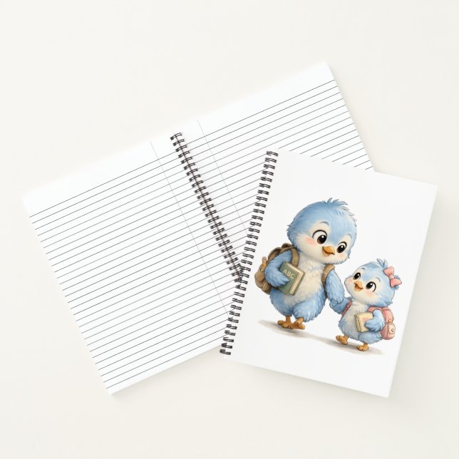 Cahier photo Souvenirs d'oiseaux bleus (Intérieur)