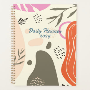 Cahier photo spirale d'art aux feuilles boho