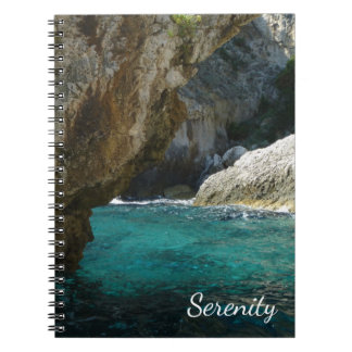 Cahier photo spirale de la côte italienne sereine