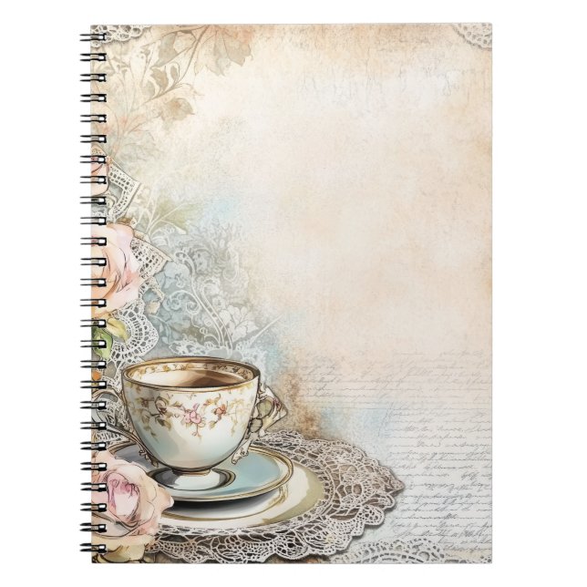 Cahier photo spirale de thé à la victorienne (Devant)