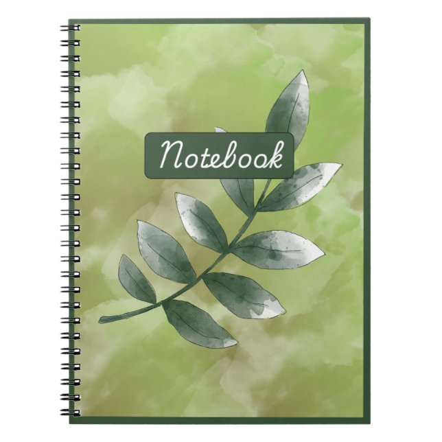 Cahier photo spirale de verdure esthétique (Devant)