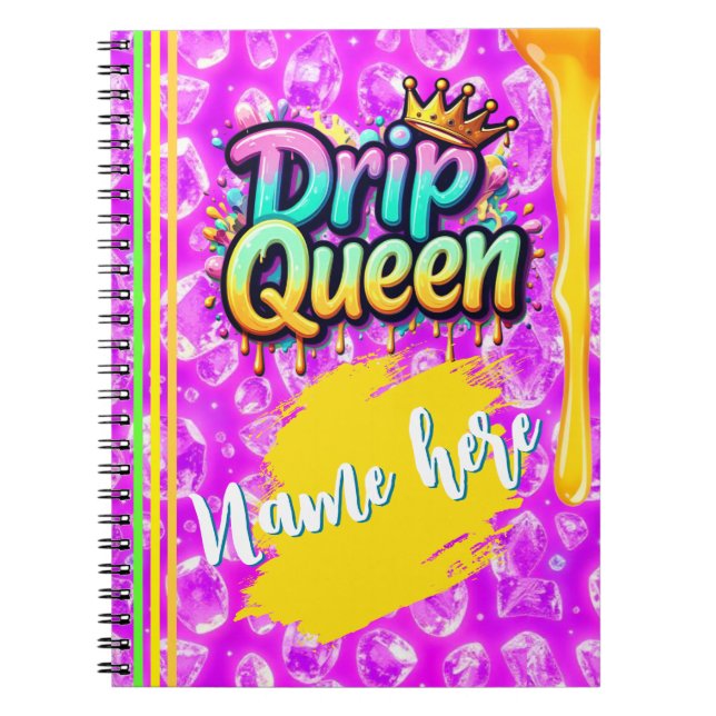 cahier photo spirale drip queen (Devant)