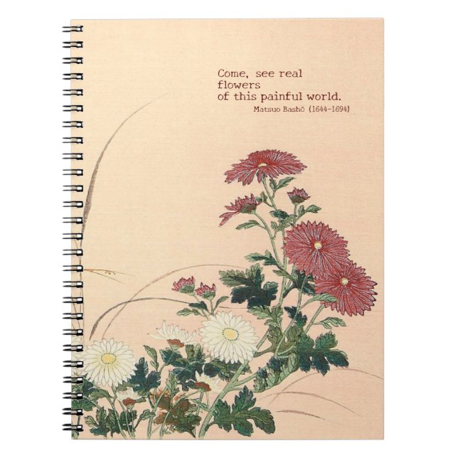 Cahier photo spirale "Fleurs automnales" (Devant)