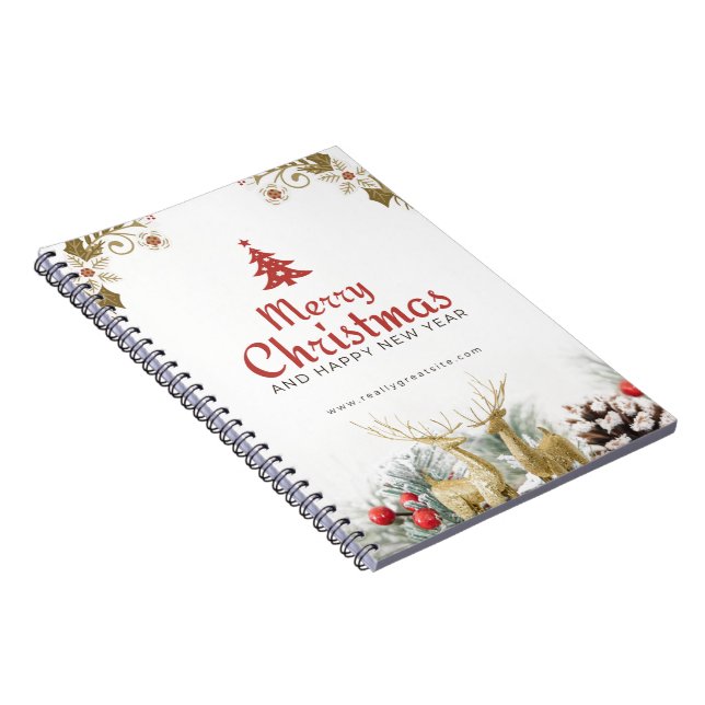 Cahier photo spirale Joyeux Noël (Côté Droit)