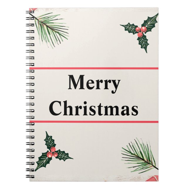 Cahier photo spirale Joyeux Noël 80 pages (Devant)