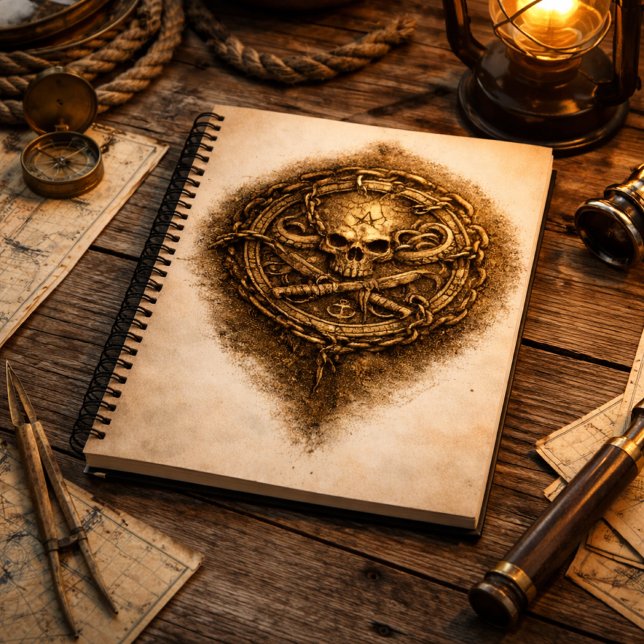 Cahier Pirate du Pièce Maudite – Couverture de par (Créateur téléchargé)