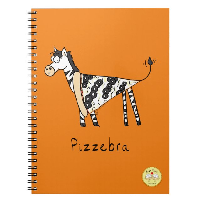 Cahier Pizzebra Pizza Zèbre (Devant)
