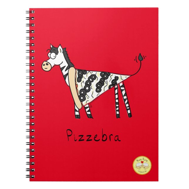 Cahier Pizzebra Pizza Zèbre (Devant)