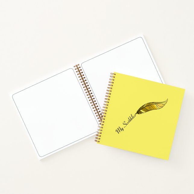 Cahier - Plume Jaune (Intérieur)