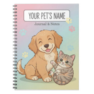 Cahier pour animaux de compagnie mignons – Journal