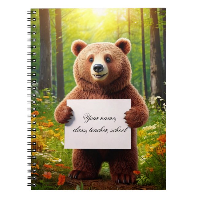 Cahier pour bébé fille - insérez votre nom (Devant)