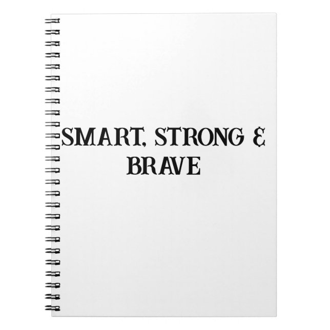 Cahier pour enfants courageux et intelligents (Devant)