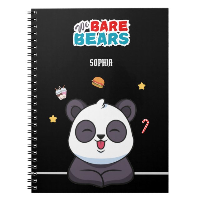 Cahier pour enfants de Panda moderne We bare Bears (Devant)
