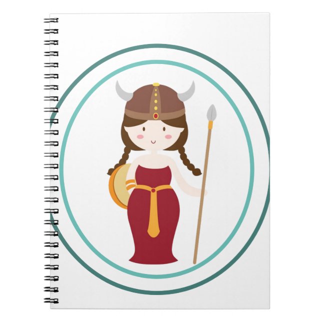 Cahier - Princesse guerrière viking (Devant)