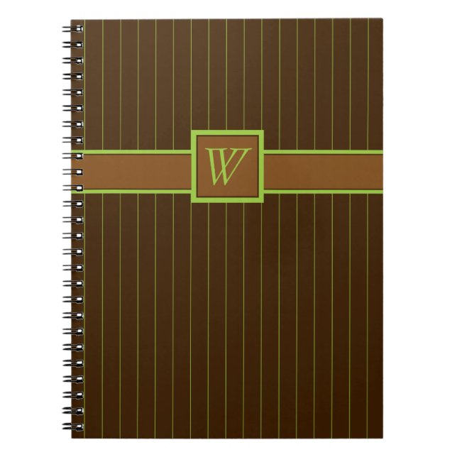 Cahier rayé au chocolat et au citron vert (Devant)