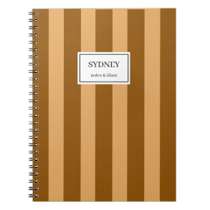 Cahier rayé classique Journal à nom personnalisé