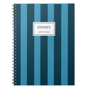 Cahier rayé classique Journal nom personnalisé