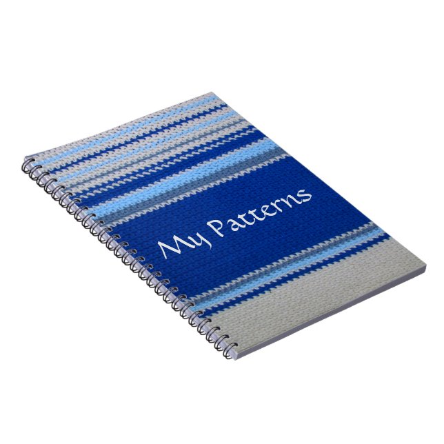 Cahier - Rayures bleues et blanches (Côté Droit)