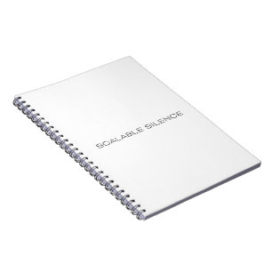 Cahier relié minimaliste Scalable Silence