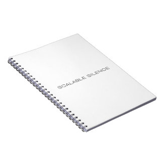 Cahier relié minimaliste Scalable Silence