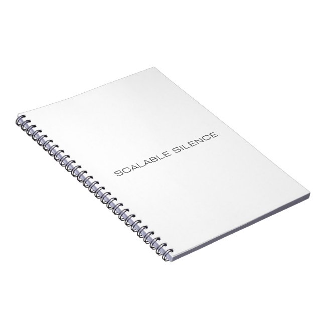 Cahier relié minimaliste Scalable Silence (Côté Droit)