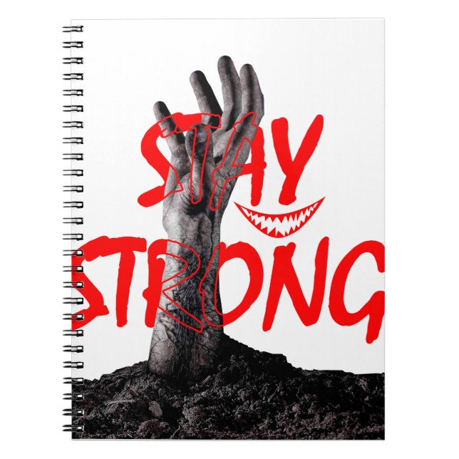 Cahier : Restez Fort Design de Citation Motivation (Devant)