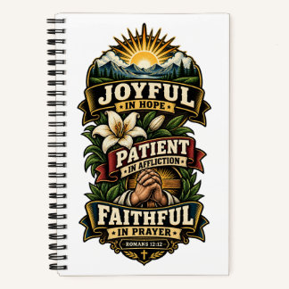Cahier ROMANS 12:12 Joie dans l'Espoir