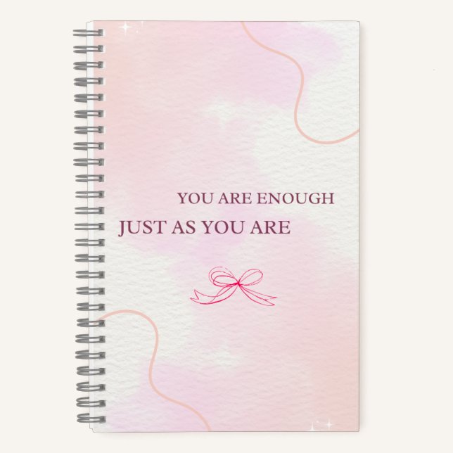 cahier rose, joli journal, papeterie kawaii (Recto)
