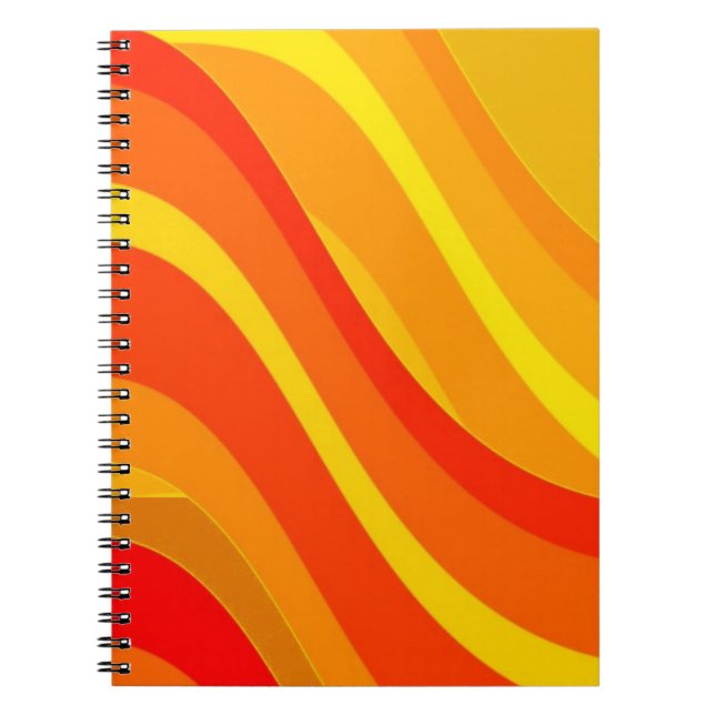 Cahier rouge orange et jaune (Devant)