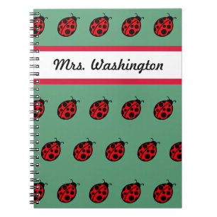 Cahier Scolaire Coccinelle Professeur Cadeau