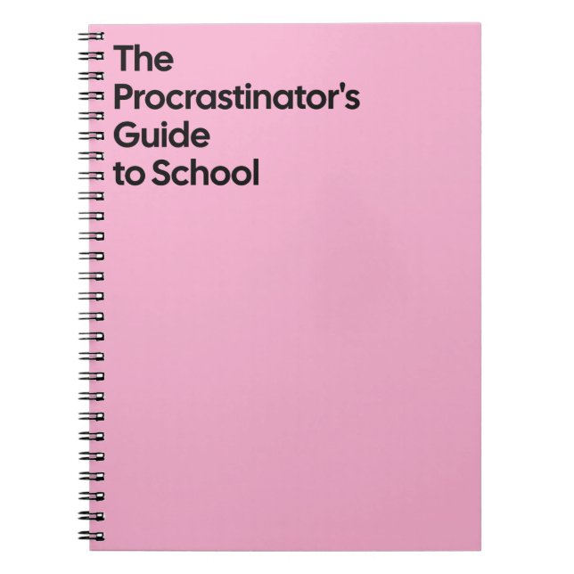 Cahier Scolaire du Paresseux (Devant)