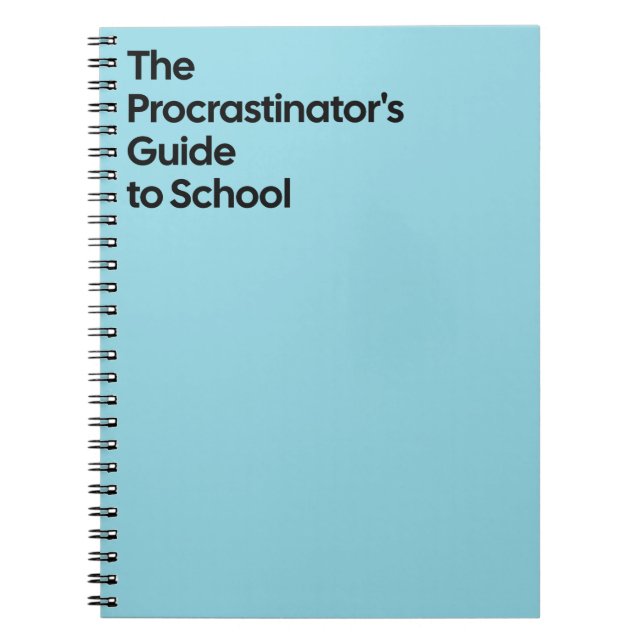 Cahier Scolaire du Paresseux (Devant)