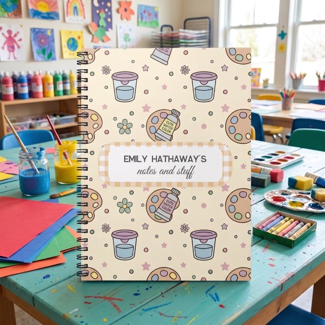 Cahier scolaire motif d'illustrations mignonnes (Créateur téléchargé)