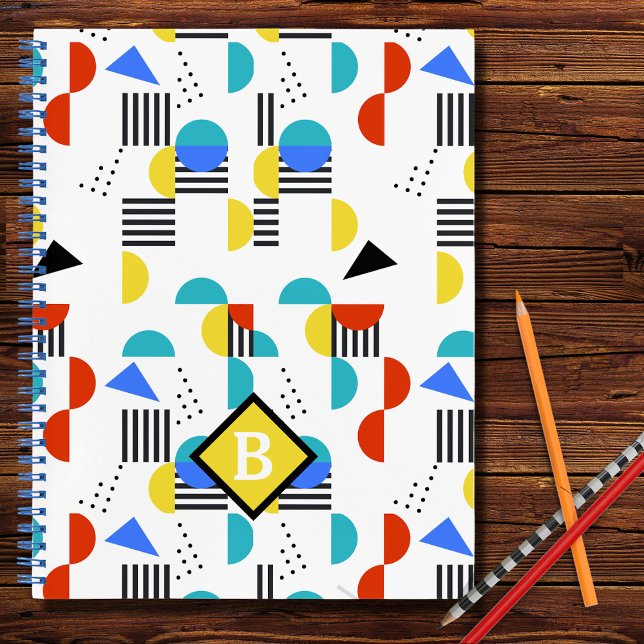 Cahier Scolaire Personnalisé Abstrait Coloré (Créateur téléchargé)