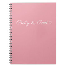 Cahier Simple, Joli et Payé avec Coeur