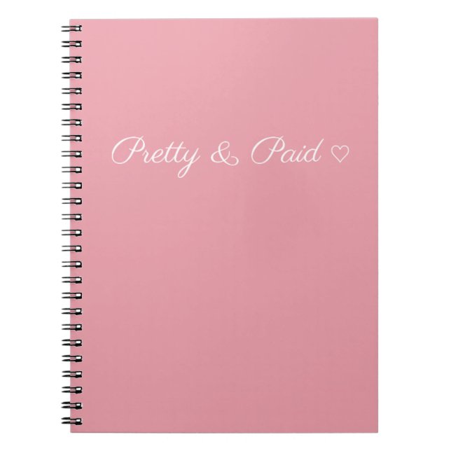 Cahier Simple, Joli et Payé avec Coeur (Devant)