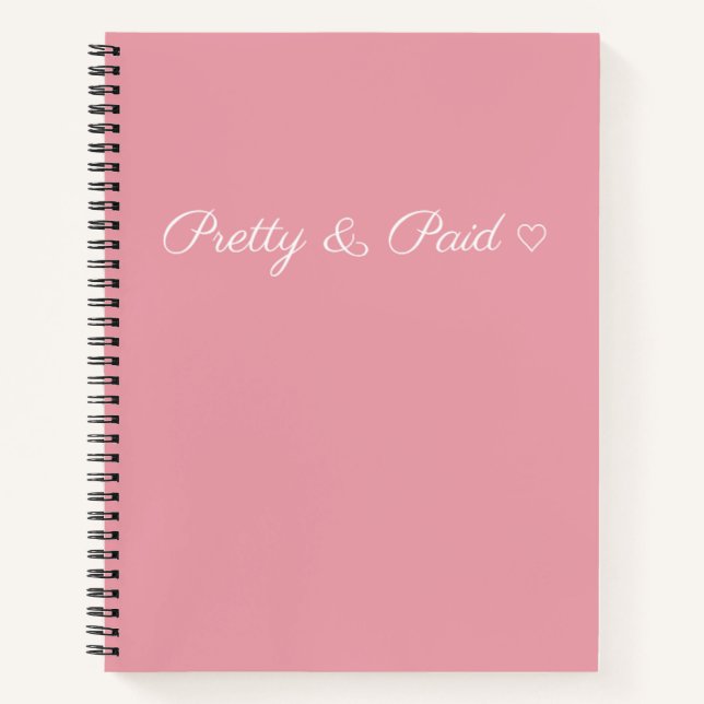 Cahier Simple, Joli & Réalisé avec Amour (Devant)