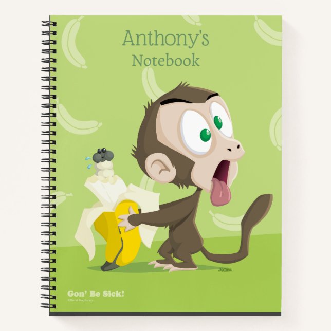 Cahier Singe Tooky avec Banane (Devant)