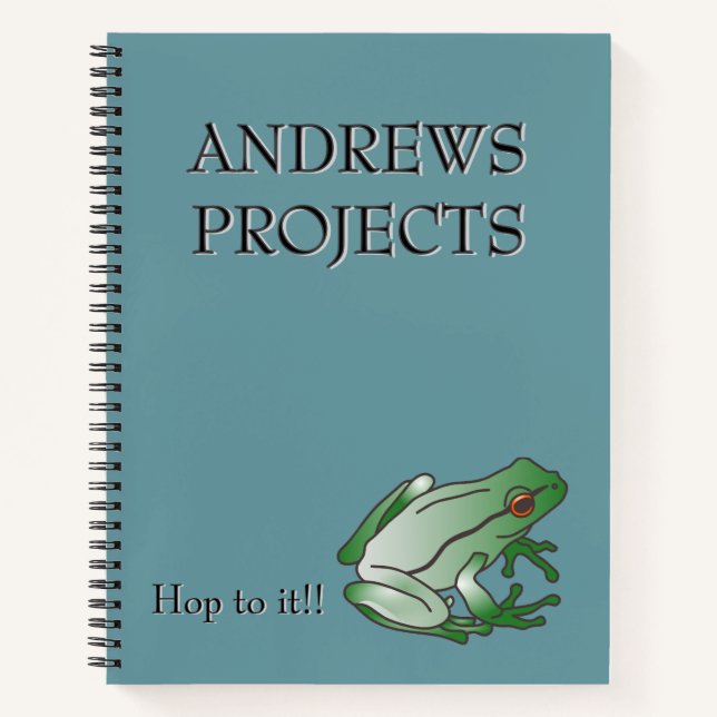 Cahier spiral Grenouille de jardin (Devant)