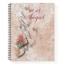 Cahier spiralé à reliure embossée Nature élégante