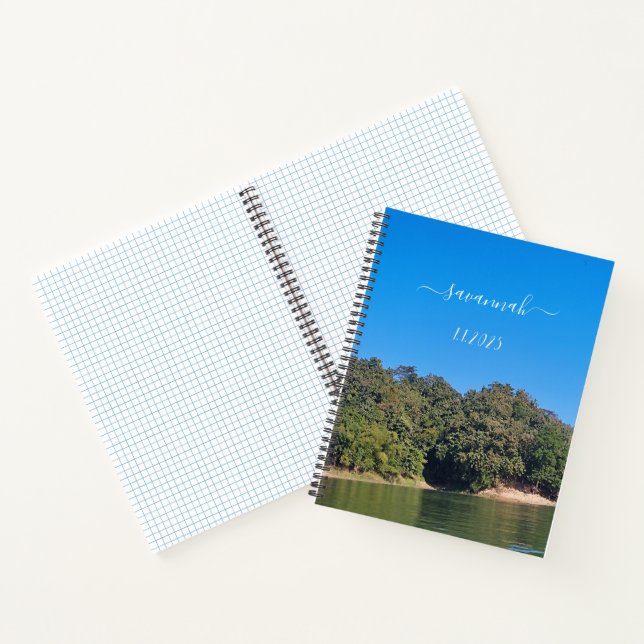 Cahier spiralé à vue sur le ciel naturel (Intérieur)