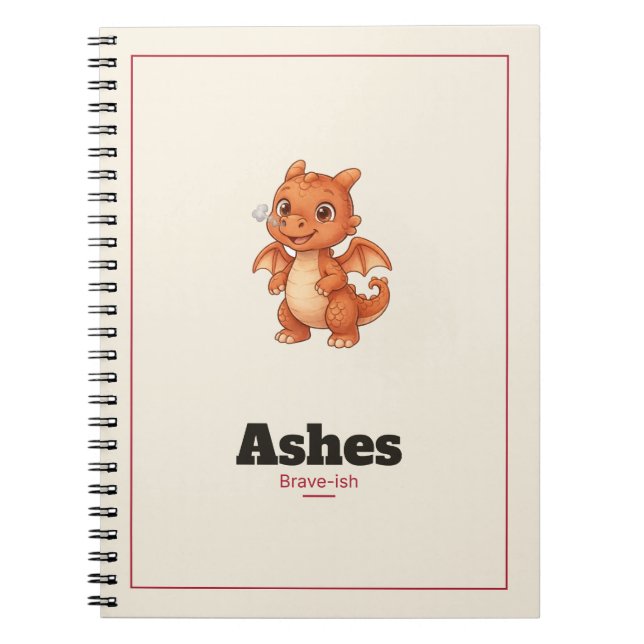 Cahier spiralé Ashes le Dragon (Devant)