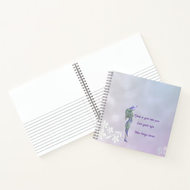 Cahier spiralé au calme raffiné (Intérieur)